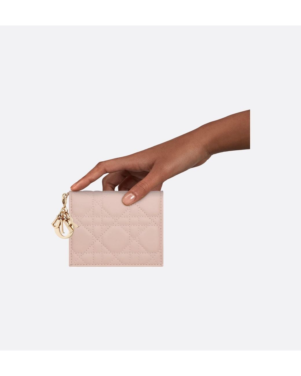 Dior Pink Mini Lady Wallet