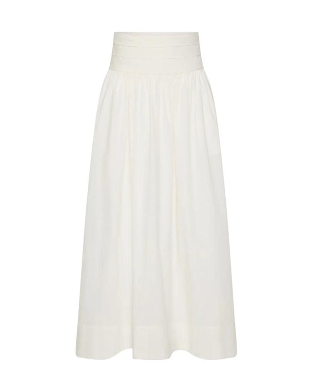 Posse White Rue Pleated Skirt