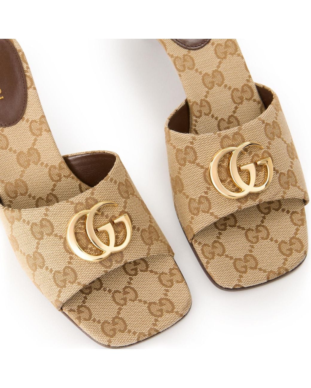 Gucci Natural The Classic Signature Mules
