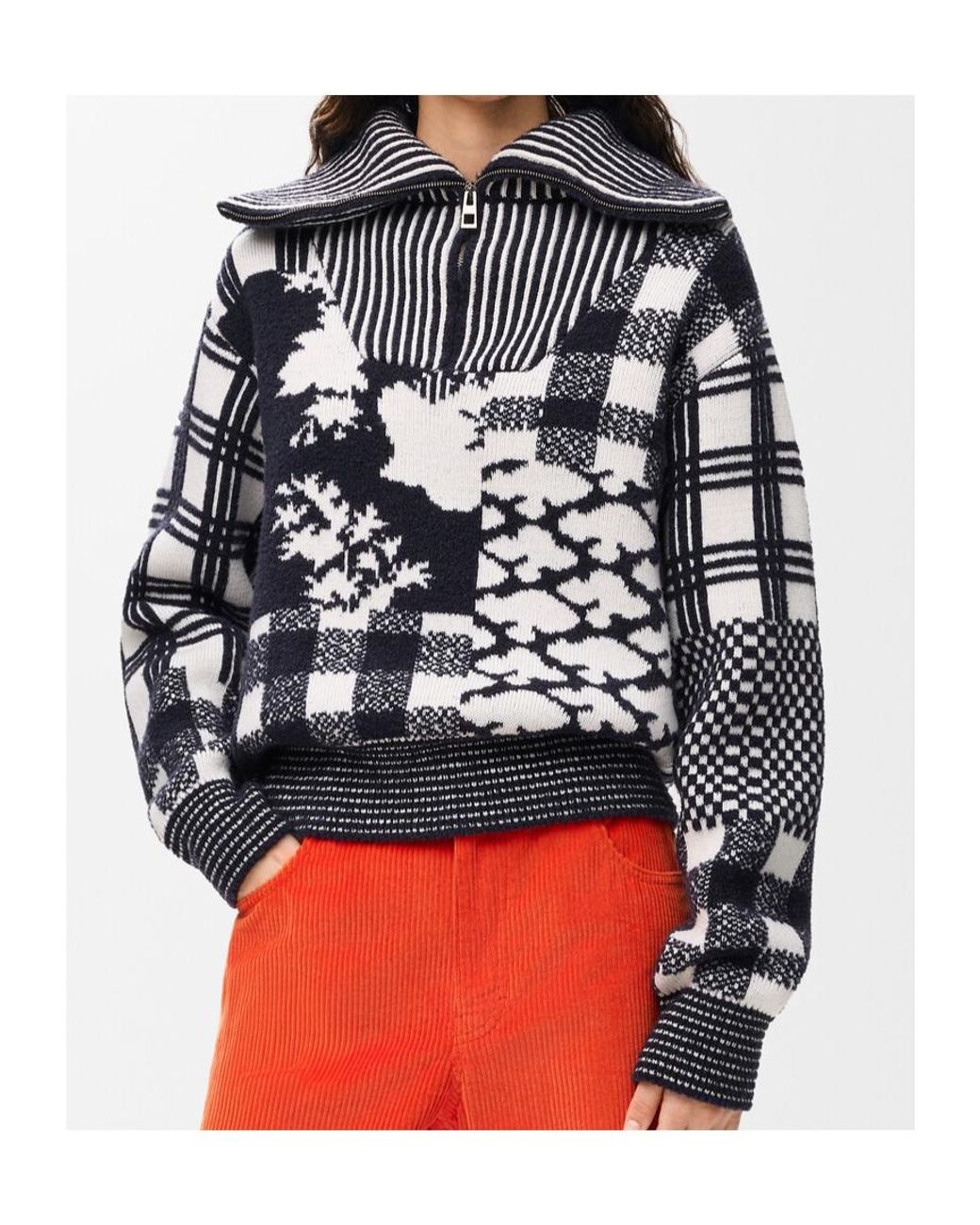 Loewe Blue X Cosima Von Bonin Zip-Up Sweater