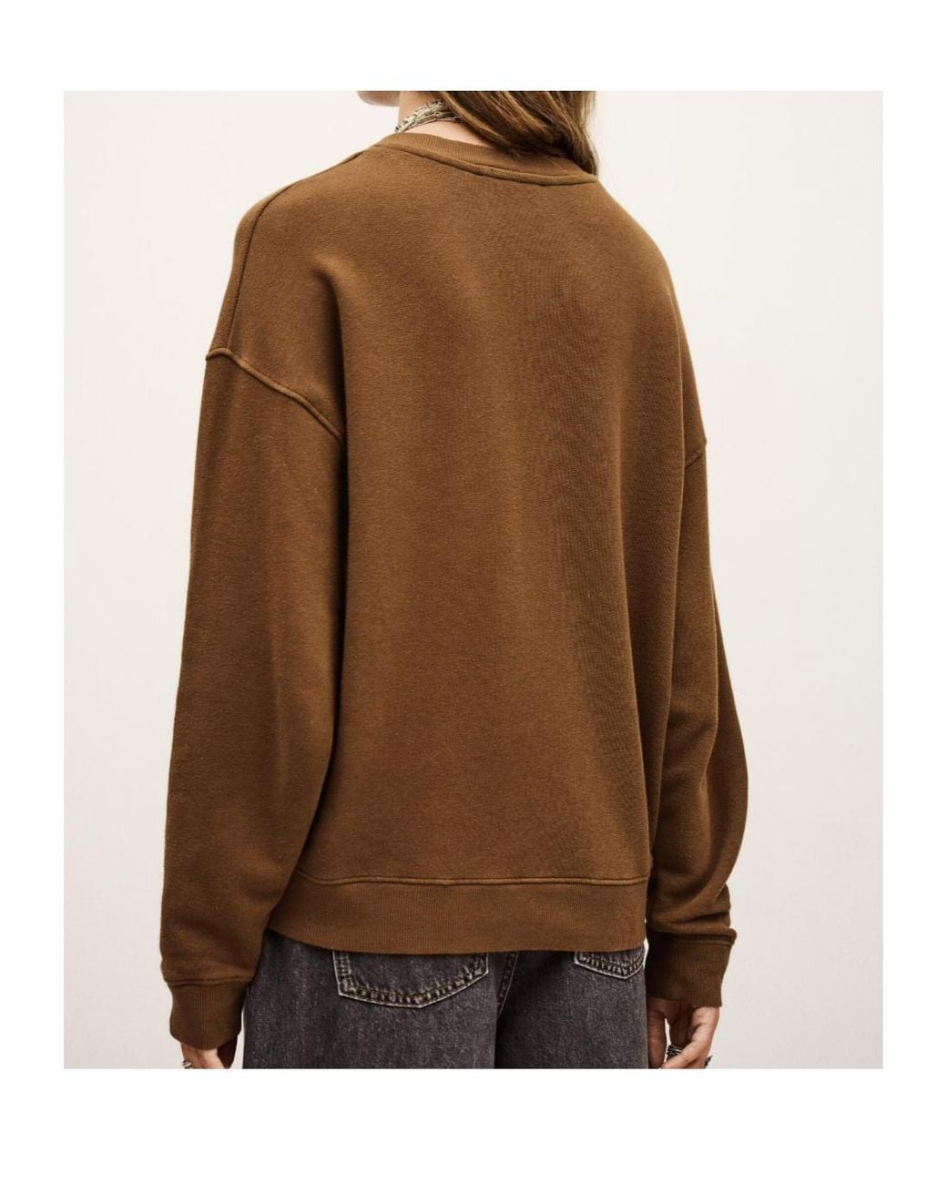 Ba&sh Brown Benjamin Logo-Print Sweatshirt