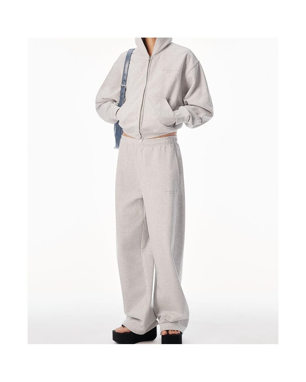 Alexander Wang Multicolor Embellished Zip-Up Hoodie