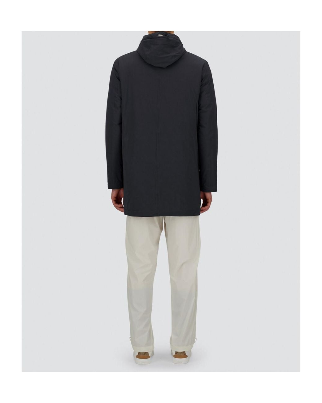 Herno Blue Hooded Parka for men