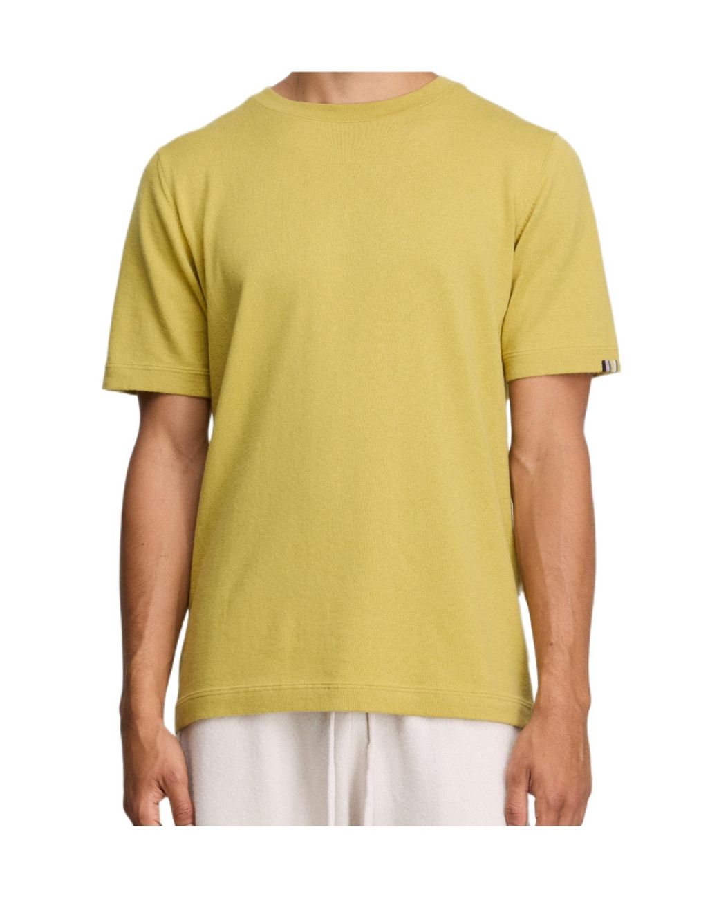 Extreme Cashmere Yellow Crew Neck T-Shirt