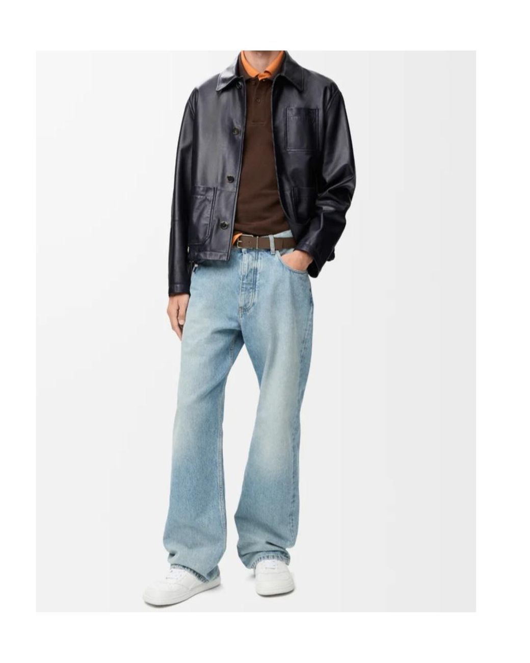 Loewe Blue Workwear Jacket for men