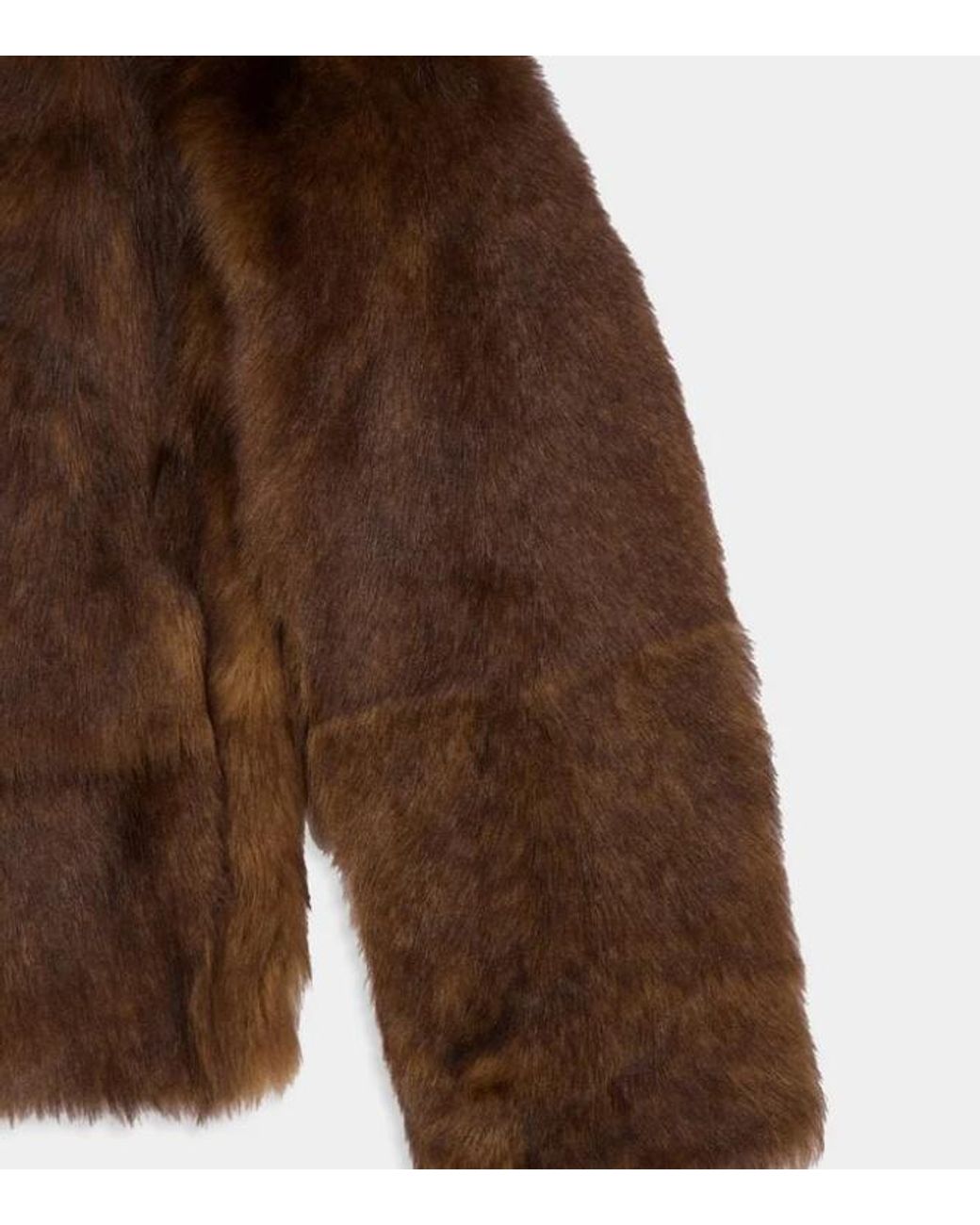 Zimmermann Brown Long Sleeved Shearling Leather Jacket