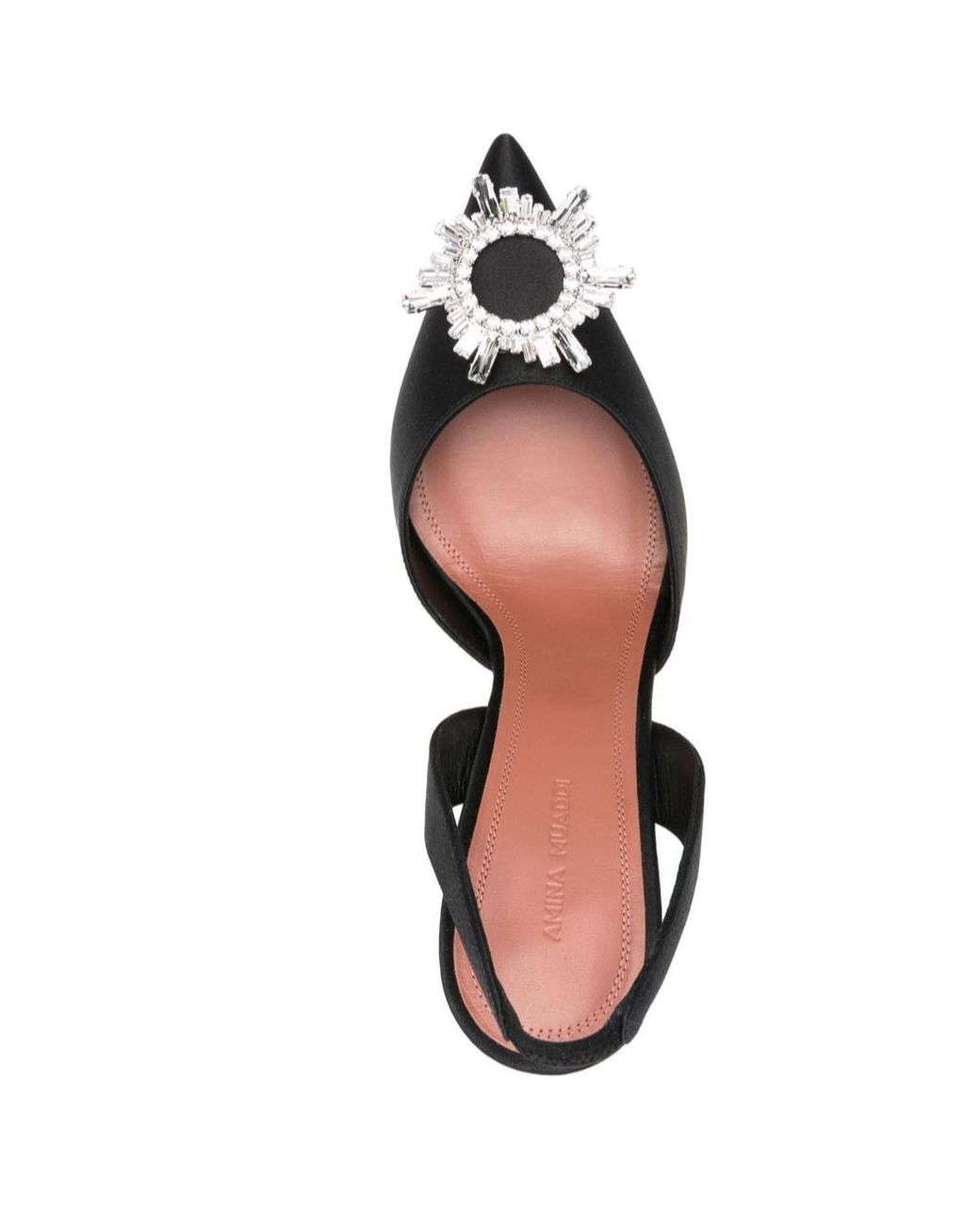 AMINA MUADDI Black Open-Heeled High Heels