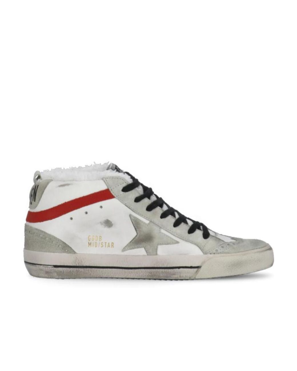 Golden Goose Deluxe Brand Brown Mid-Star Lace Up Sneakers