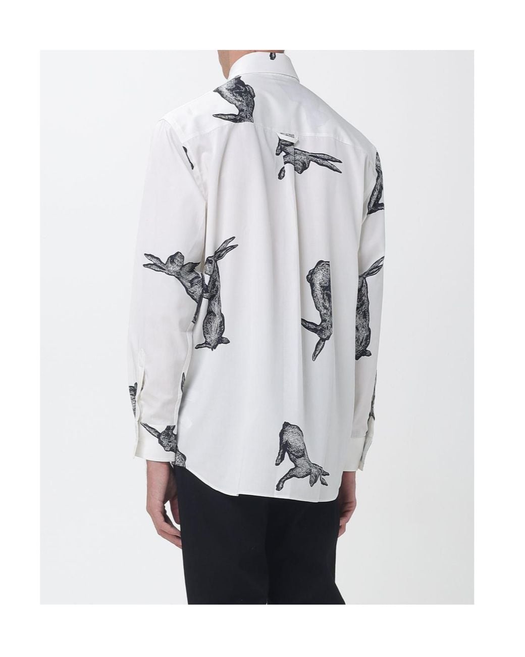 Paul Smith White Rabbit-Print Shirt for men