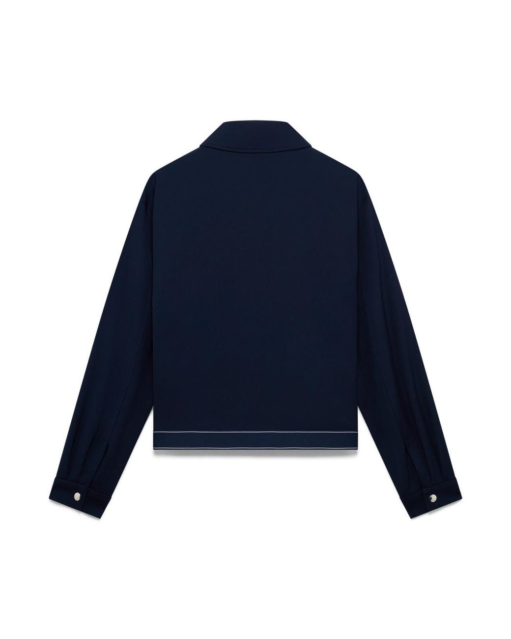 Casablanca Blue Logo Trim Zip-Up Jacket for men