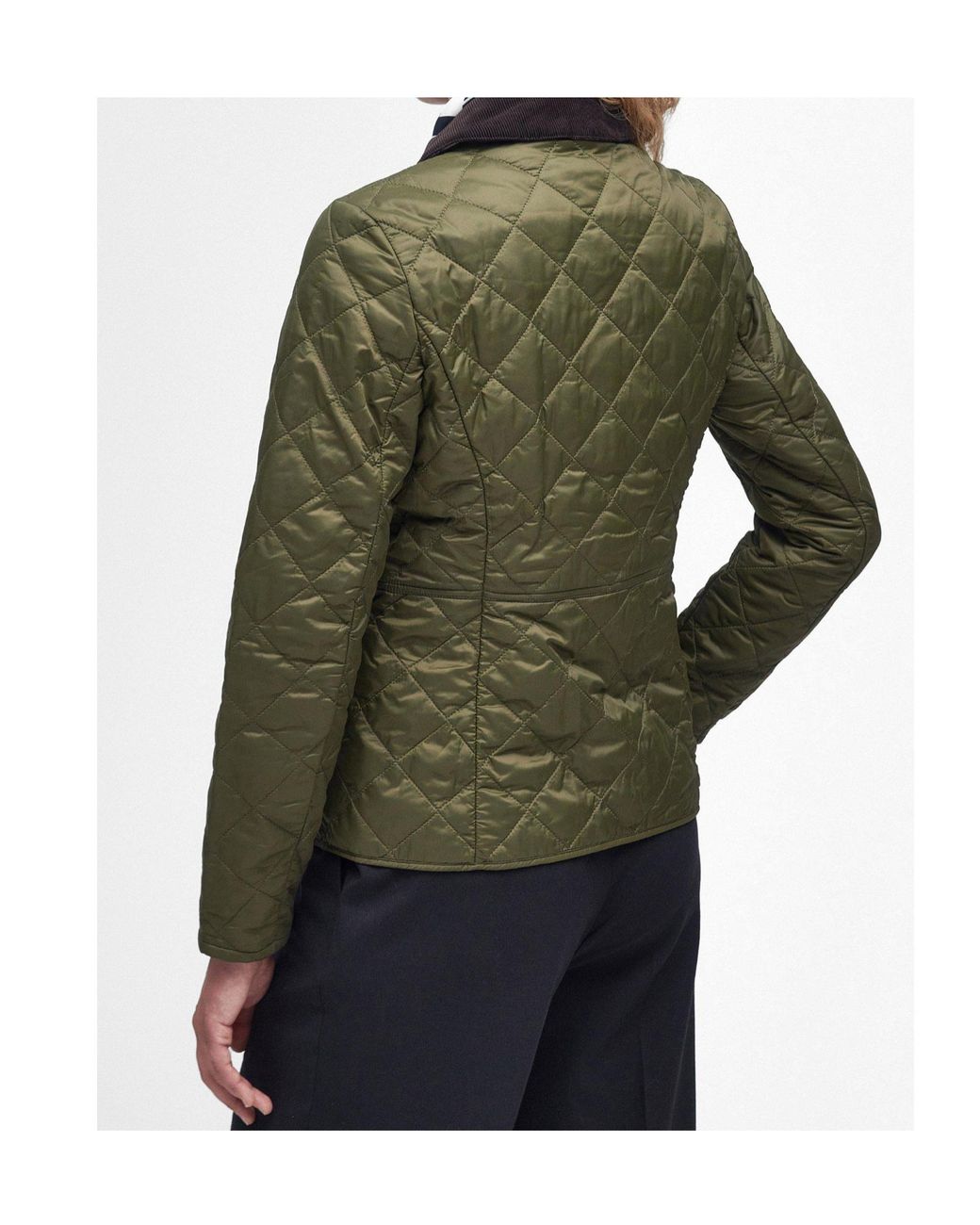 Barbour Green Quilted Long-Sleeved Casual Jacket