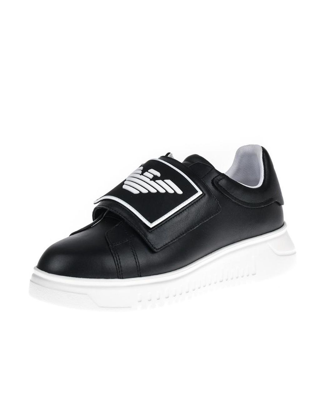 Emporio Armani Black Logo Logo Sports Shoes for men