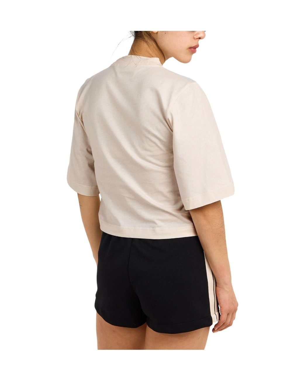 Palm Angels White Mockneck Cropped Top