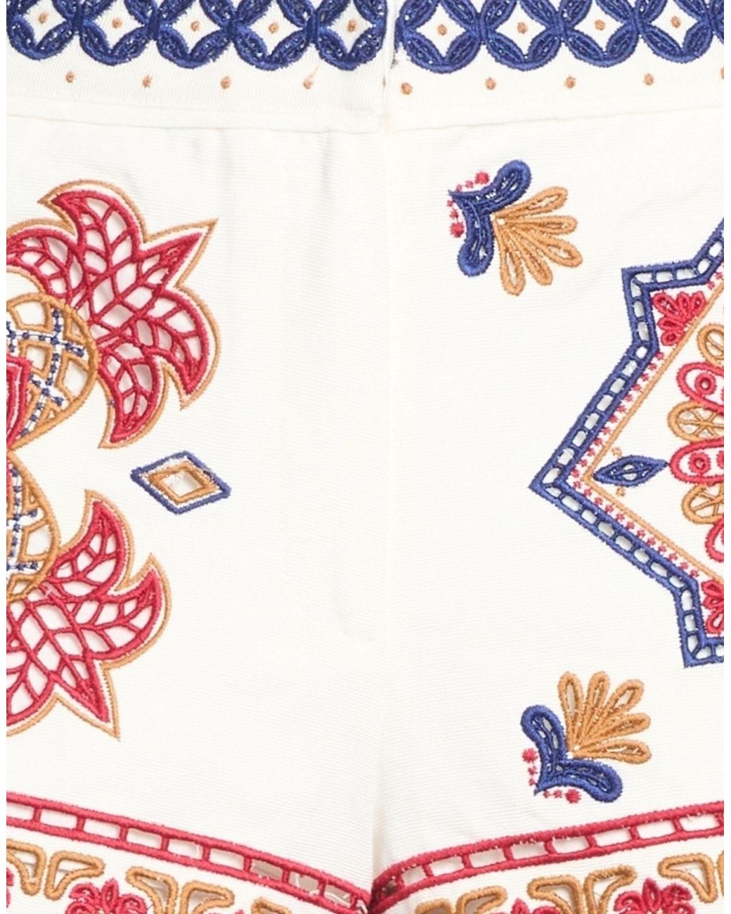 Farm Rio Red Colorful Woven Shorts