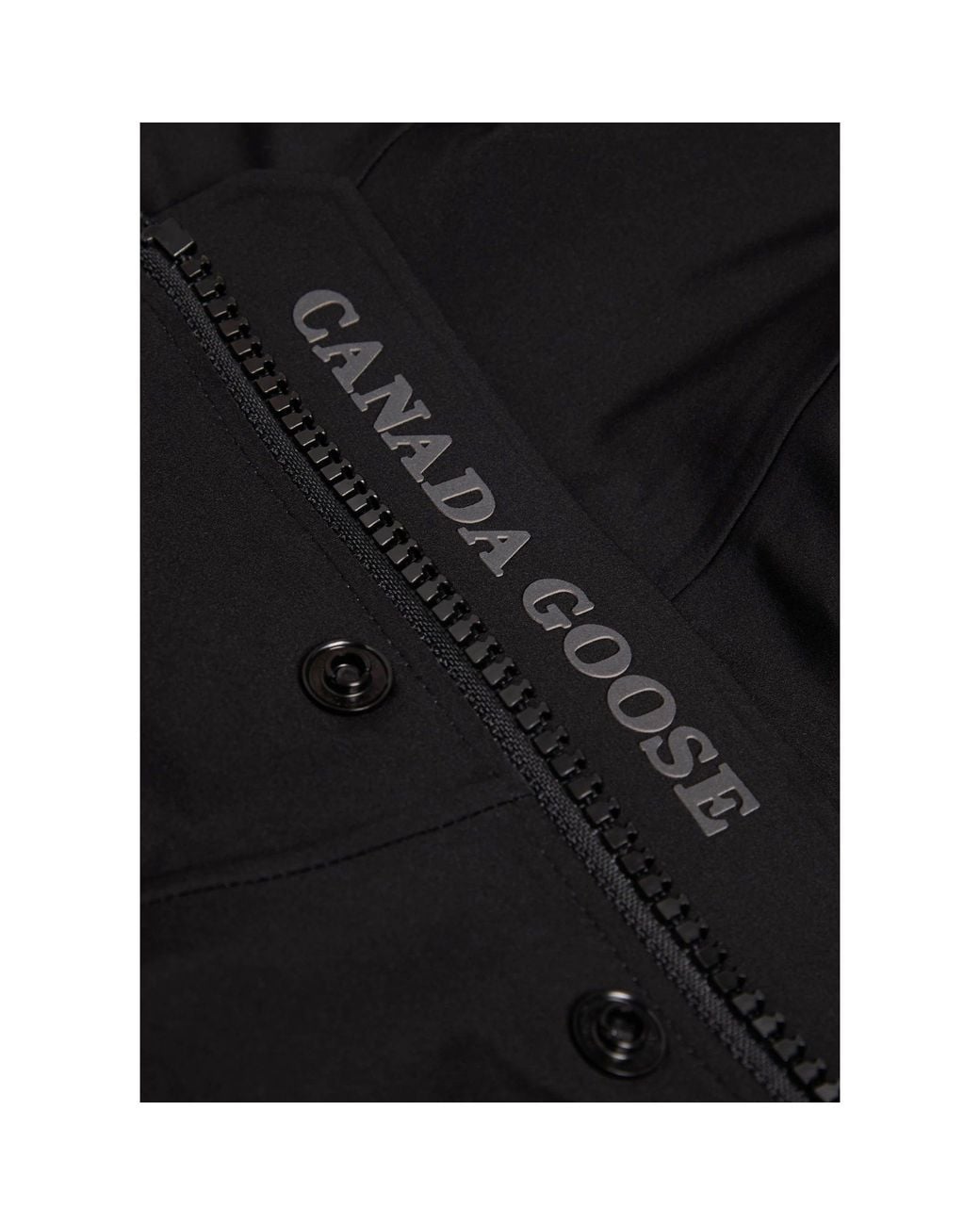 Canada Goose Black Hooded Windproof Jacket for men