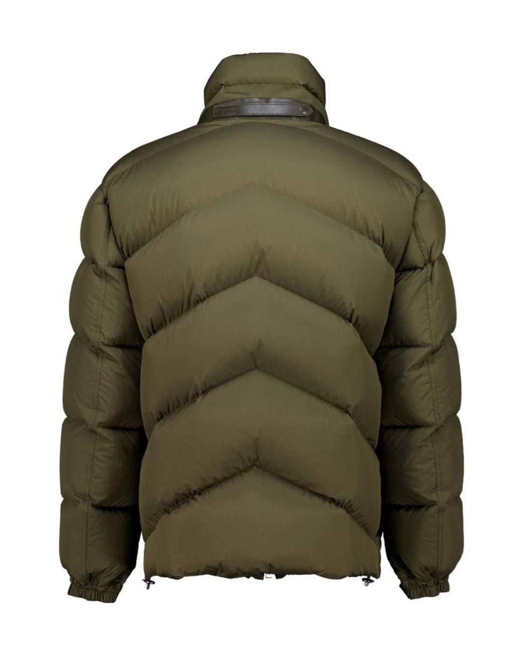 Tom Ford Green Quilted Stand-Collar Down Jacket for men