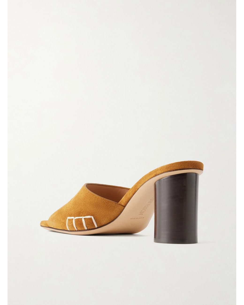 J.W. Anderson Brown Loafer Suede Mules