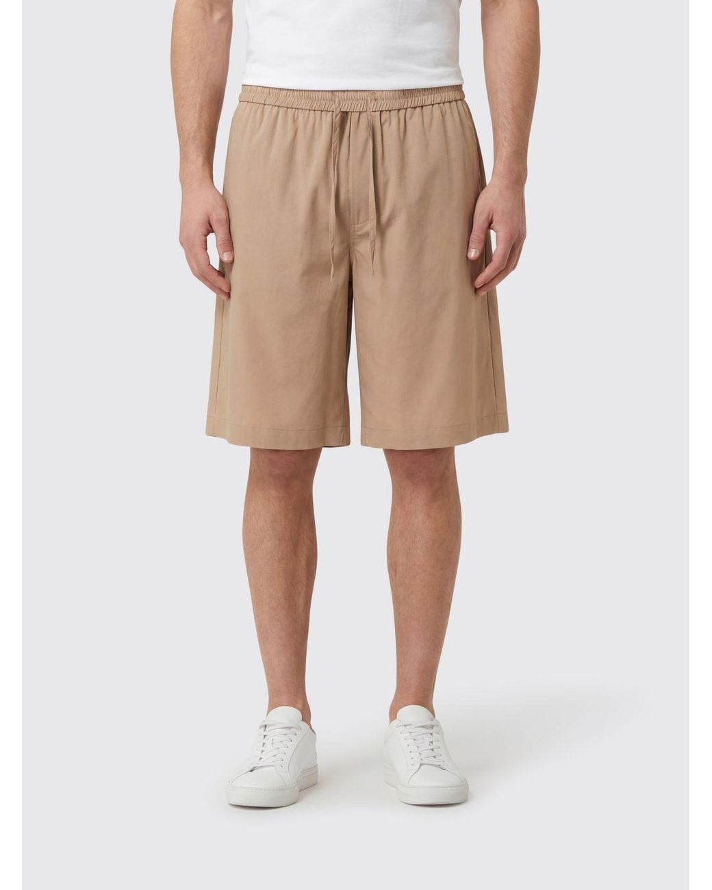 DARKPARK Natural Drawstring Straight-Leg Shorts for men