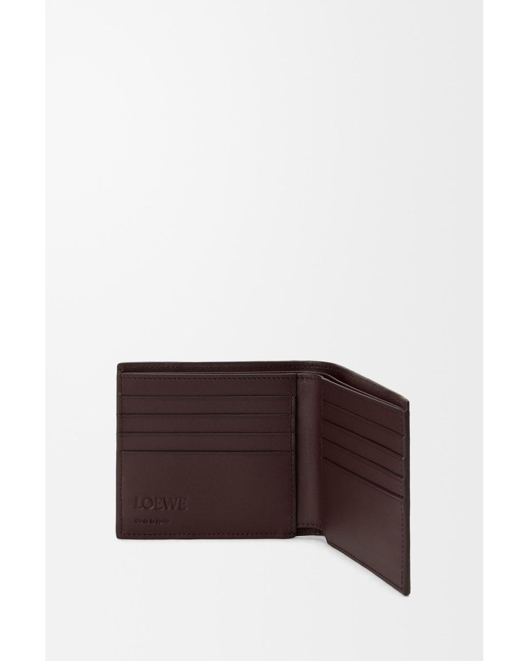 Loewe Brown Puzzle Bifold Coin Wallet for men