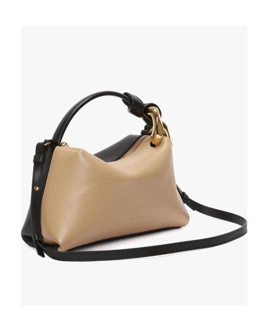 J.W. Anderson Metallic Jw Anderson Logo Embossed Zipped Crossbody Bag