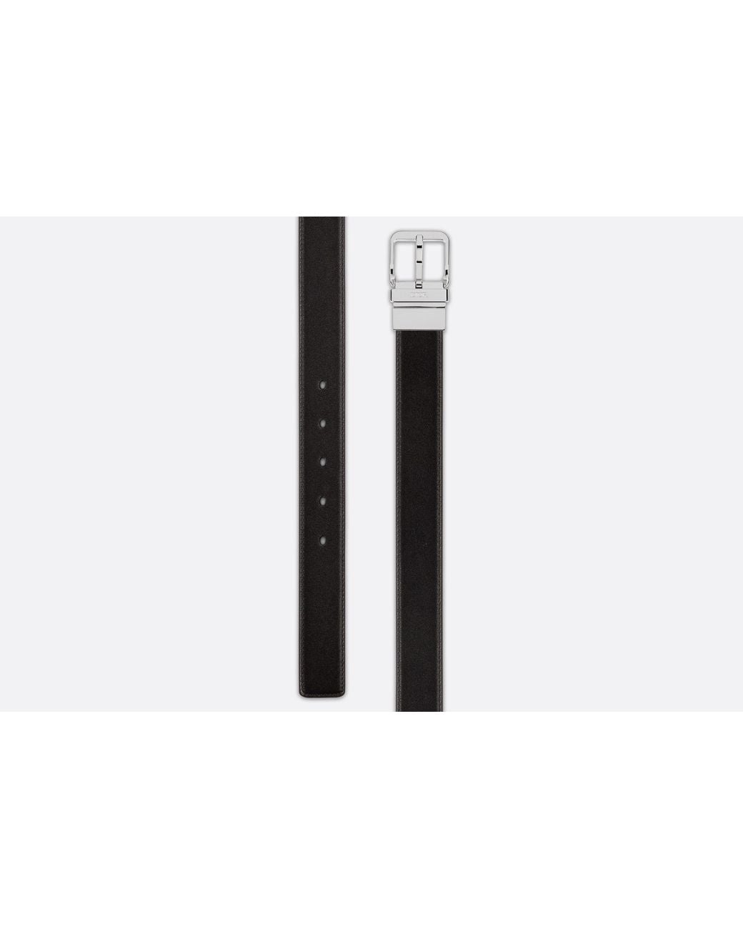 Dior White Reversible Belt for men