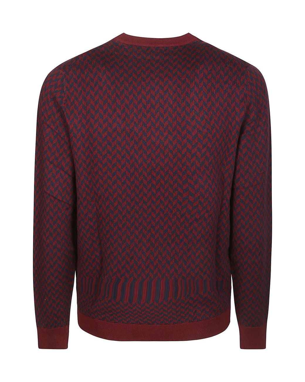 Sun 68 Purple Long-Sleeved Sweater for men