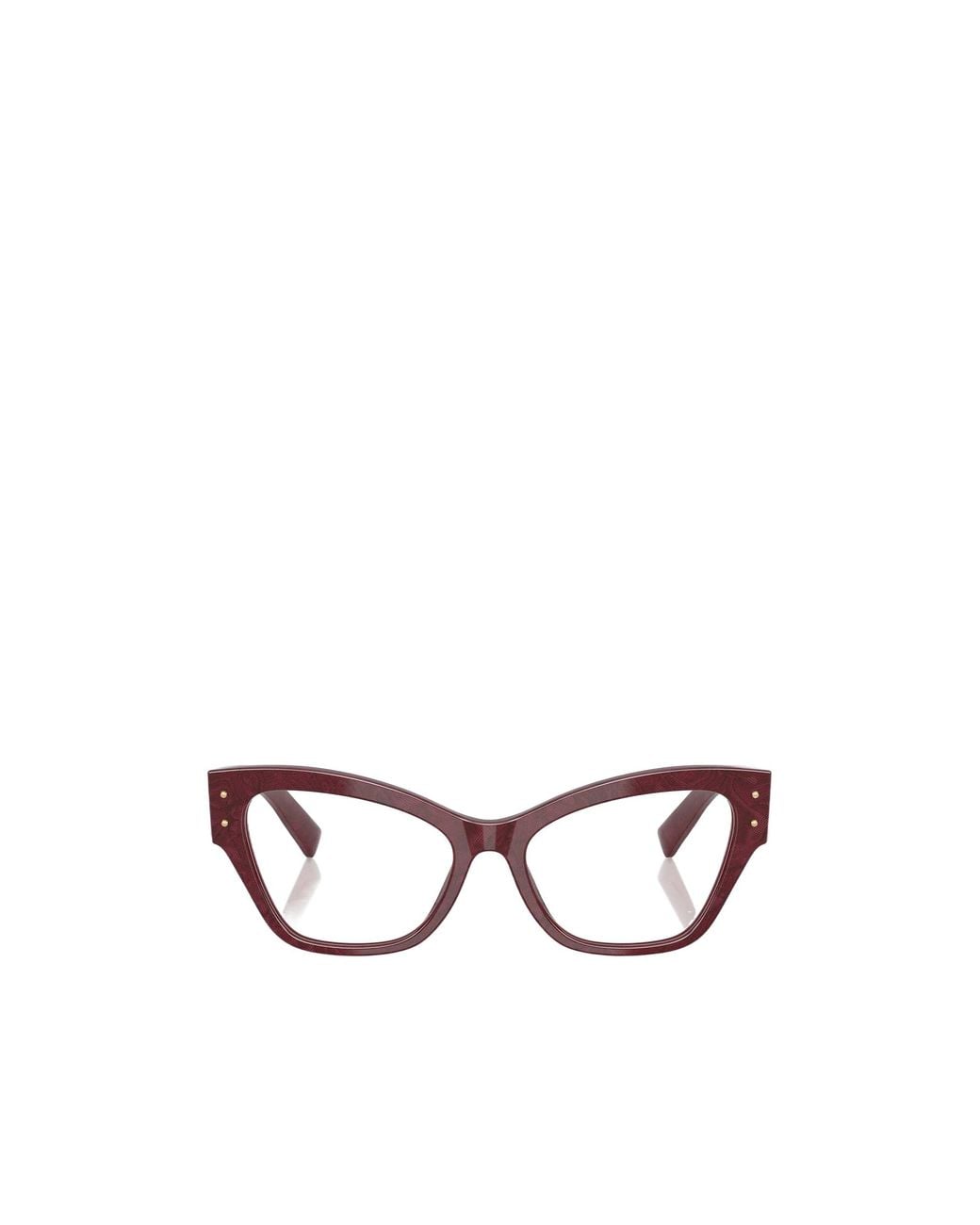 Dolce & Gabbana White Eyewear Cat-Eye Glasses