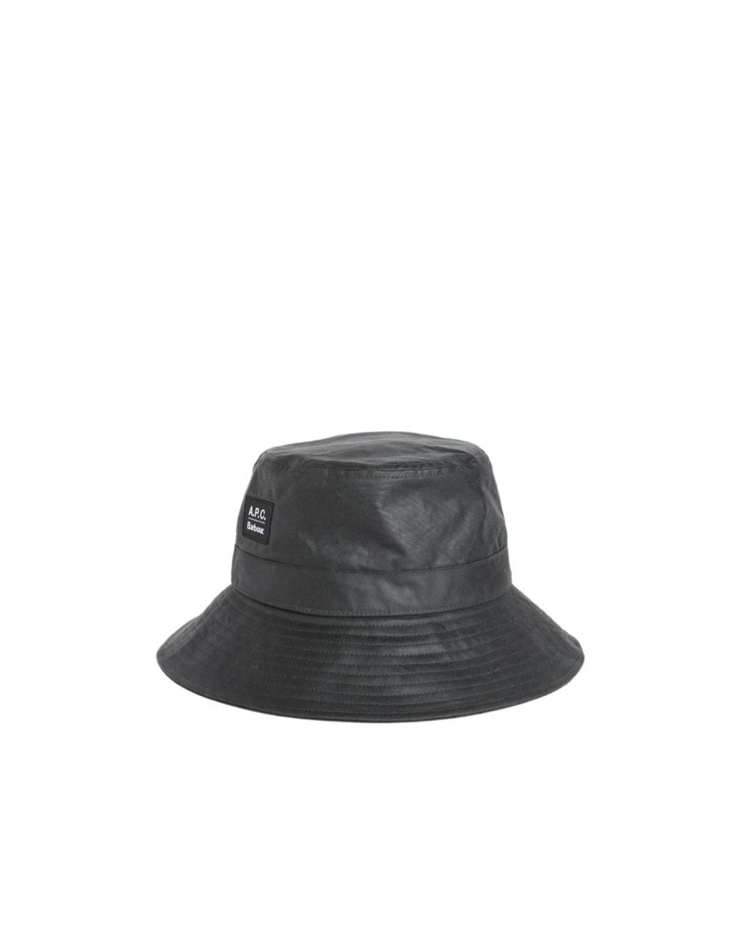 Barbour Gray X A.P.C. Waxed Bucket Hat for men