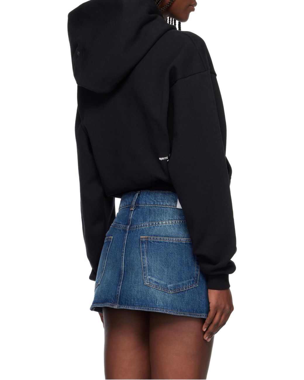 Coperni Black Logo Hooded Sweatshirt