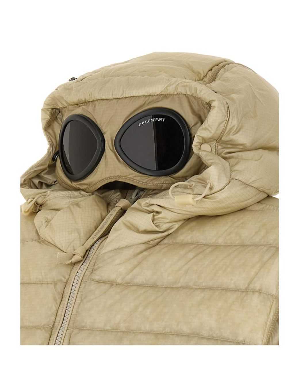 C P Company Natural 'Goggle' Down Jacket for men