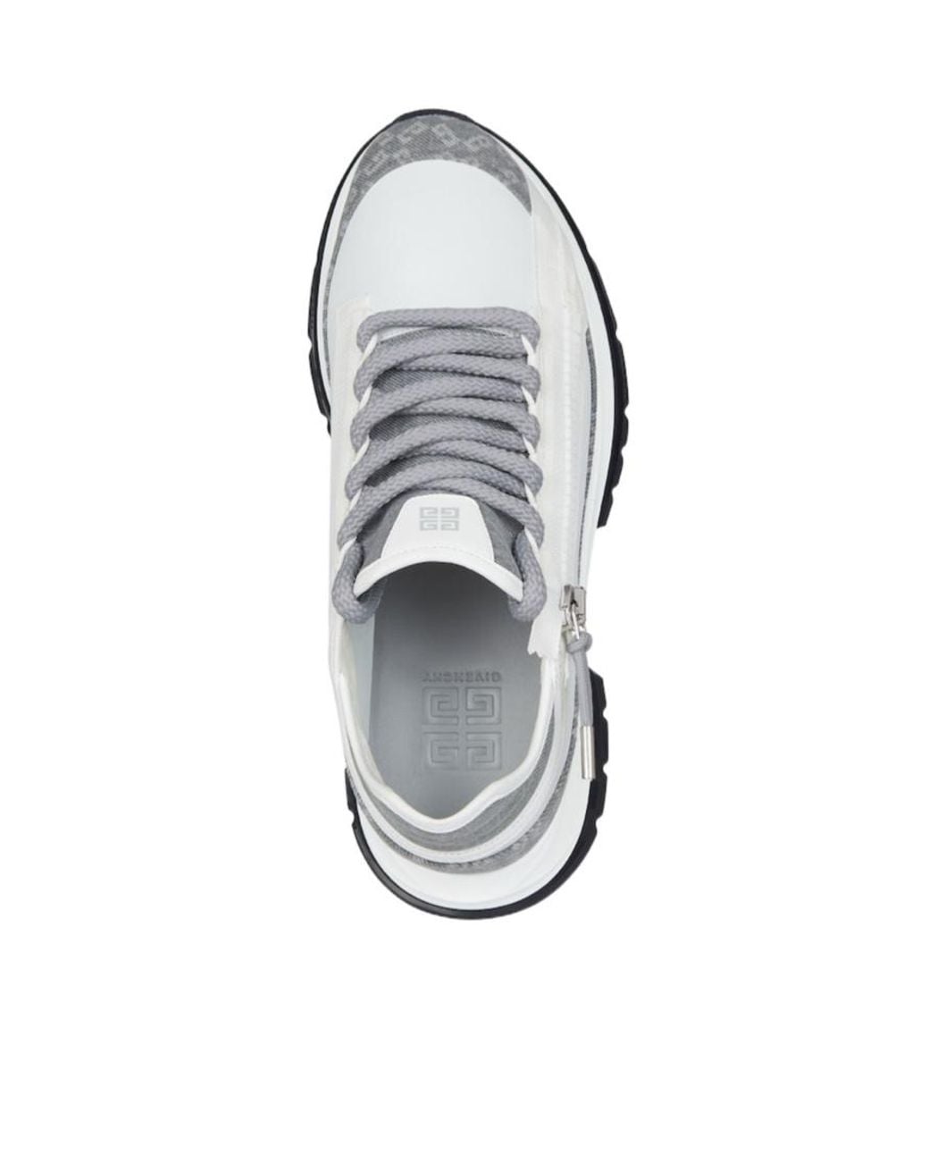 Givenchy White 'Spectre' Zip Sneakers for men