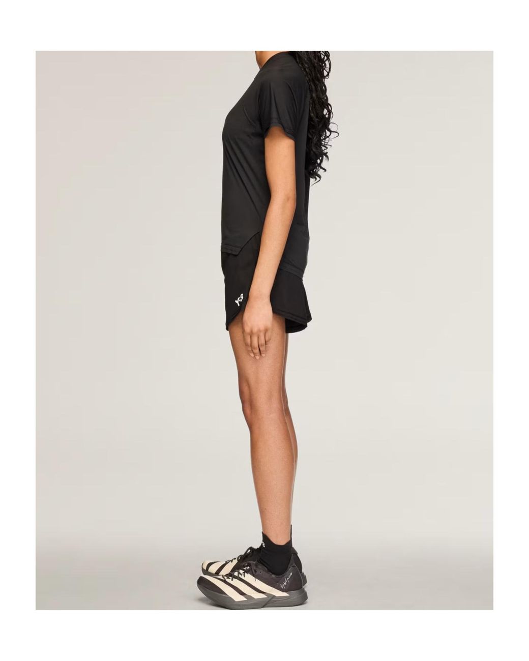 Y-3 Black Running Shorts
