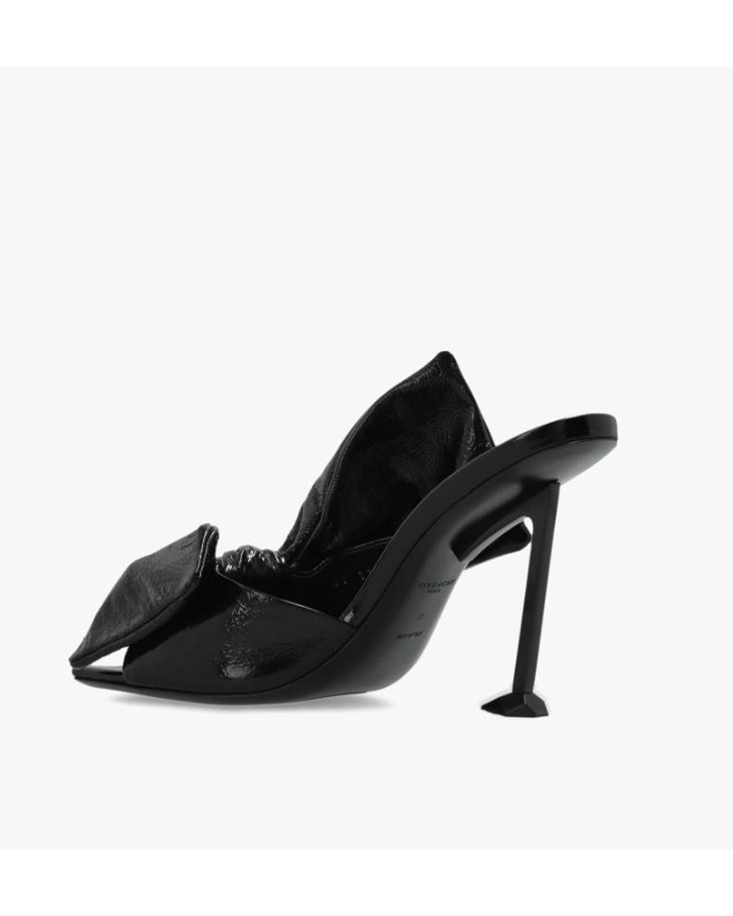 Givenchy Black Boudoir Bow Heeled Sandals