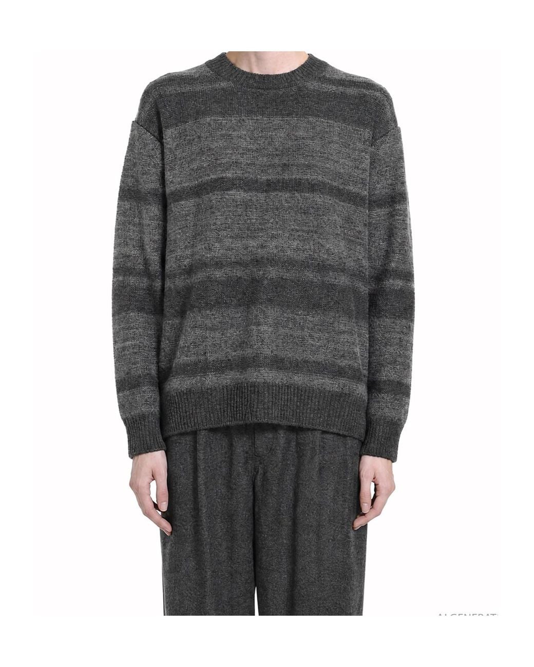 Comme des Garçons Gray Comme Des Garçons Homme Striped Knitted Sweater for men