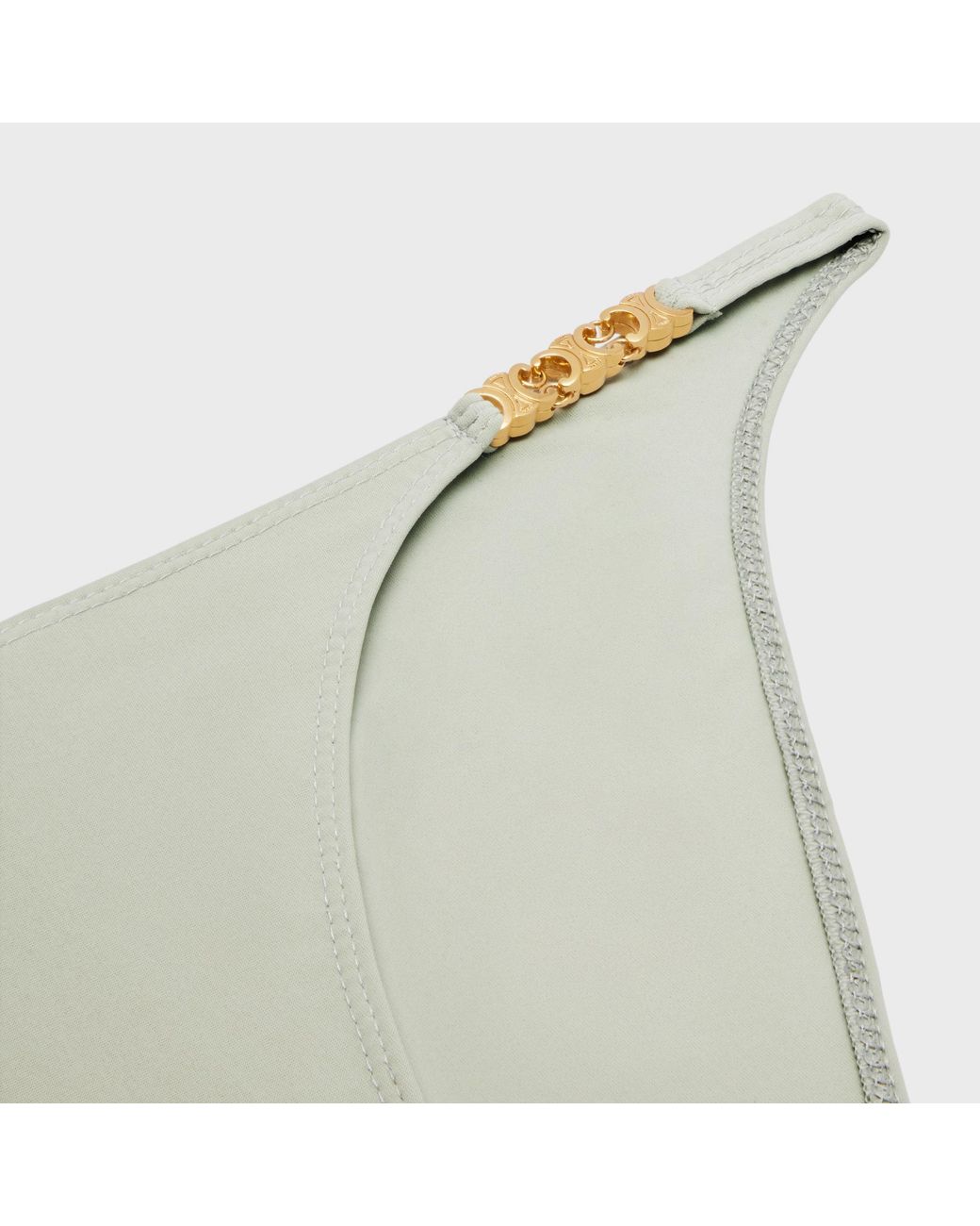 Céline White Triomphe Swimsuit Bottom