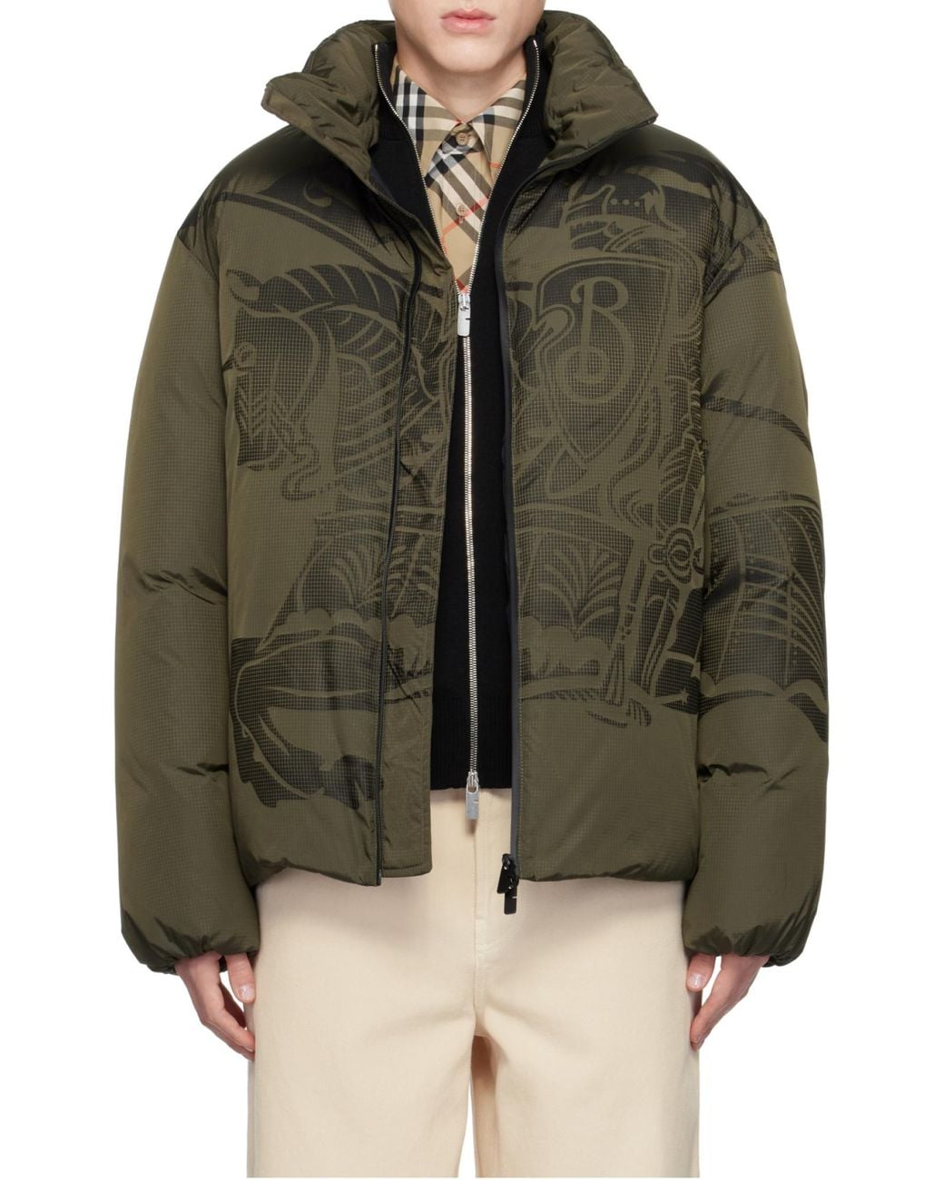 Burberry Green Jackets for men