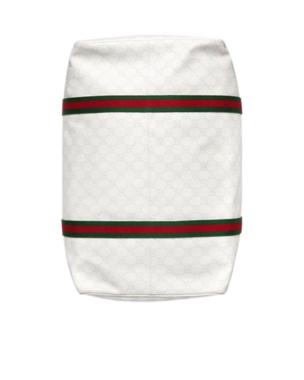 Gucci White Medium Duffle Bag With Web for men