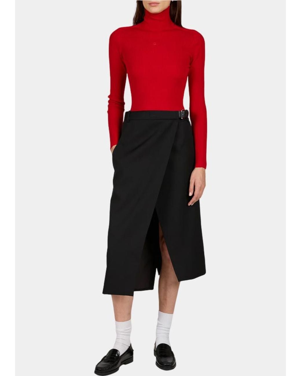 Coperni Red Turtleneck Sweater