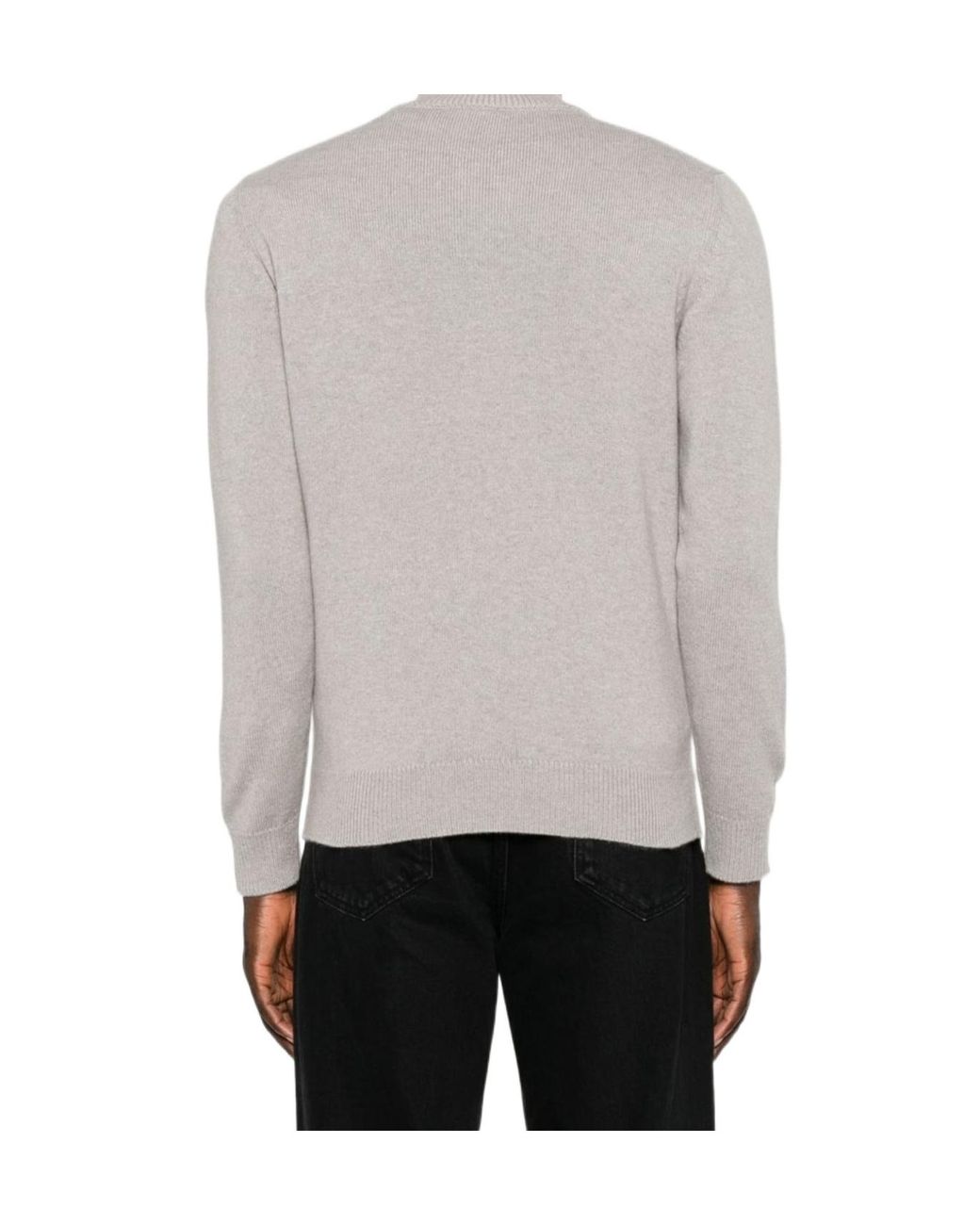 Brioni Gray Ribbed Stand-Collar Cardigan for men