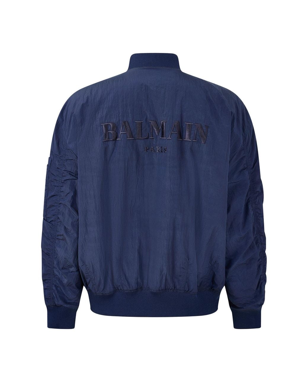 Balmain Blue Solid Casual Jacket for men