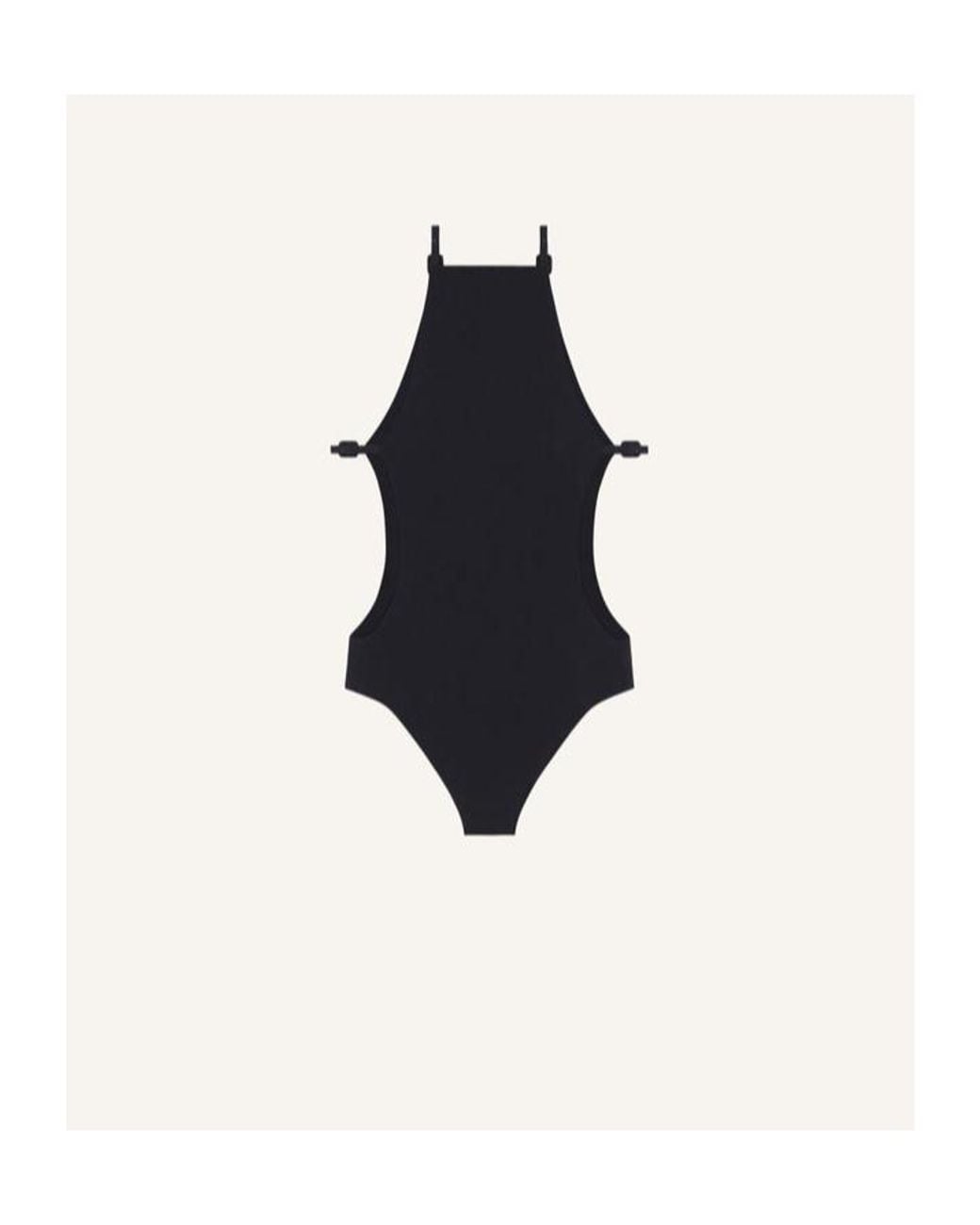 Courreges Black Courrèges Cut-Out One-Piece Swimsuit