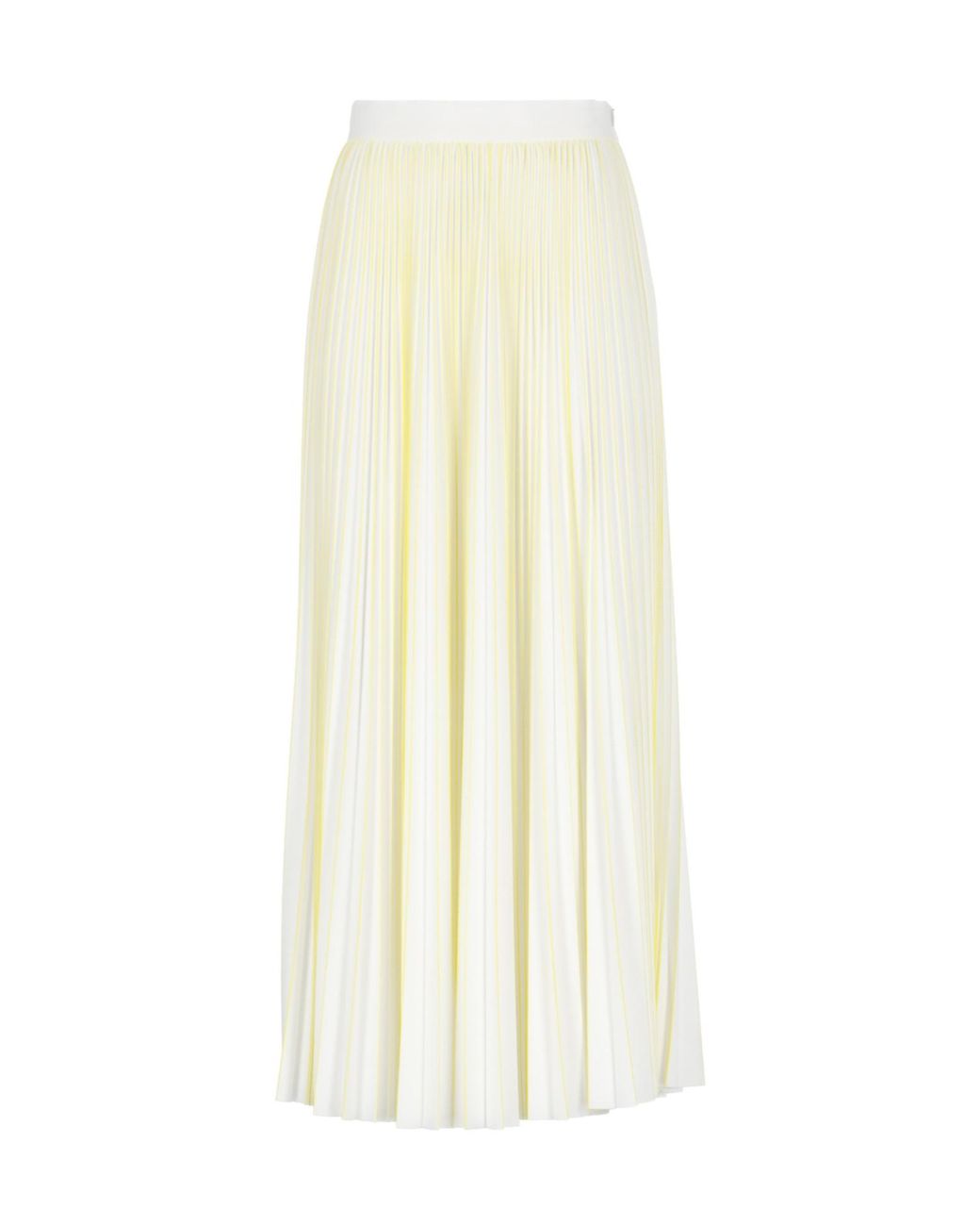 Fabiana Filippi White Zip Fastened Pleated Jersey Skirt