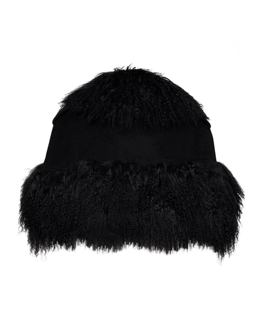 GIUSEPPE DI MORABITO Black Cropped Fur-Trimmed Jacket