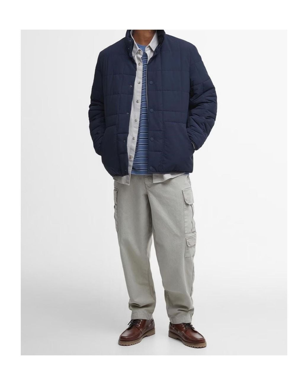 Barbour Blue Long-Sleeve Casual Jacket for men