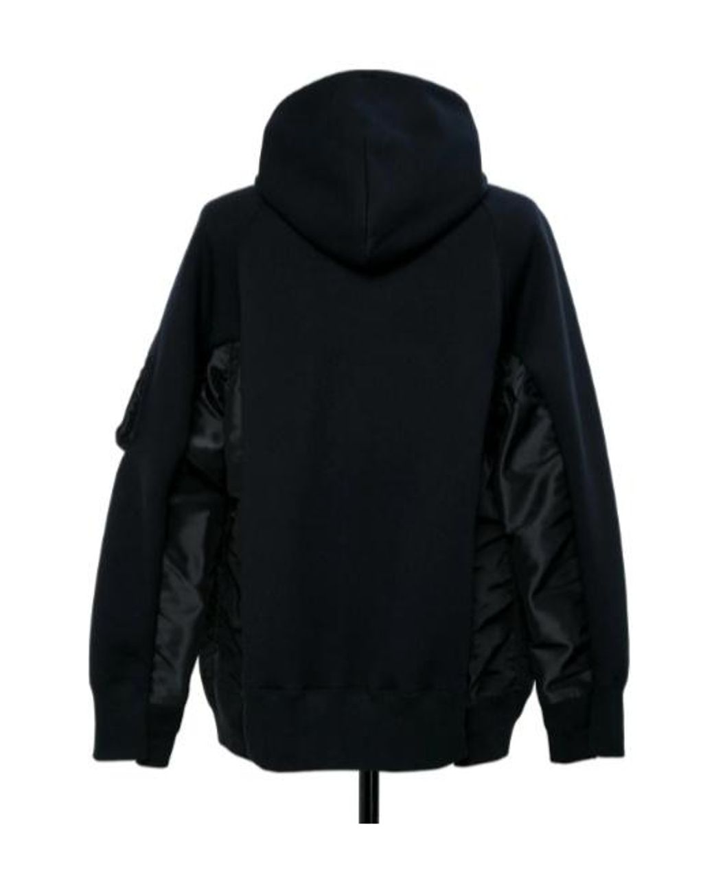 Sacai Blue Sponge Sweat Twill Hoodie for men