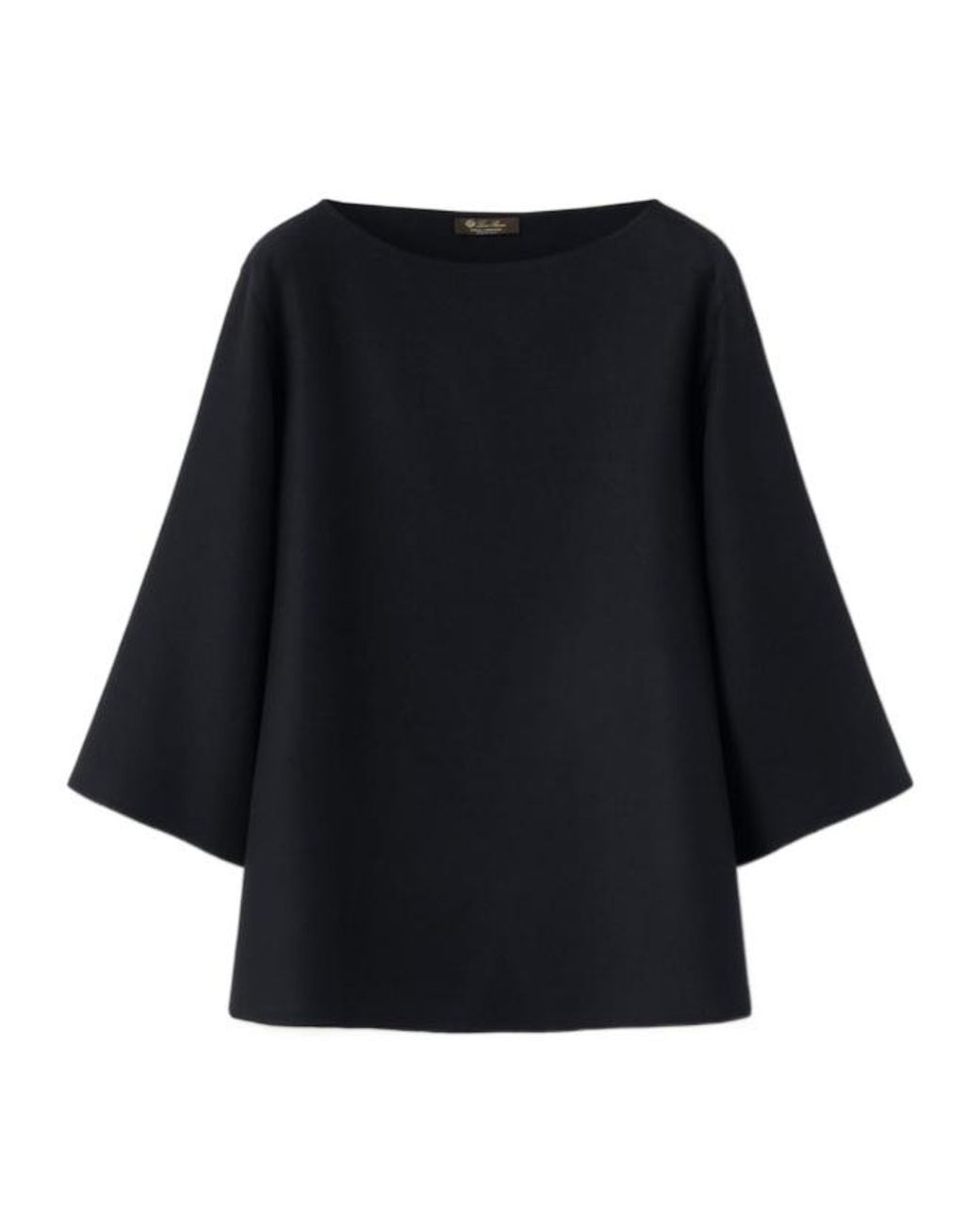 Loro Piana Black Mara Royal Lightness Blouse