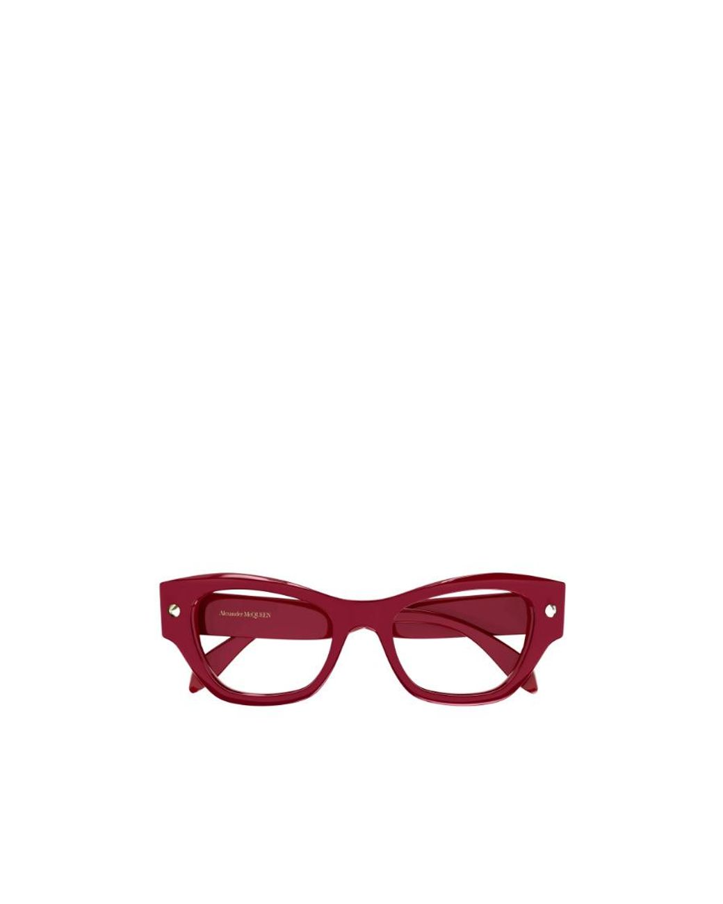 McQueen Red Eyewear Cat-Eye Frame Glasses