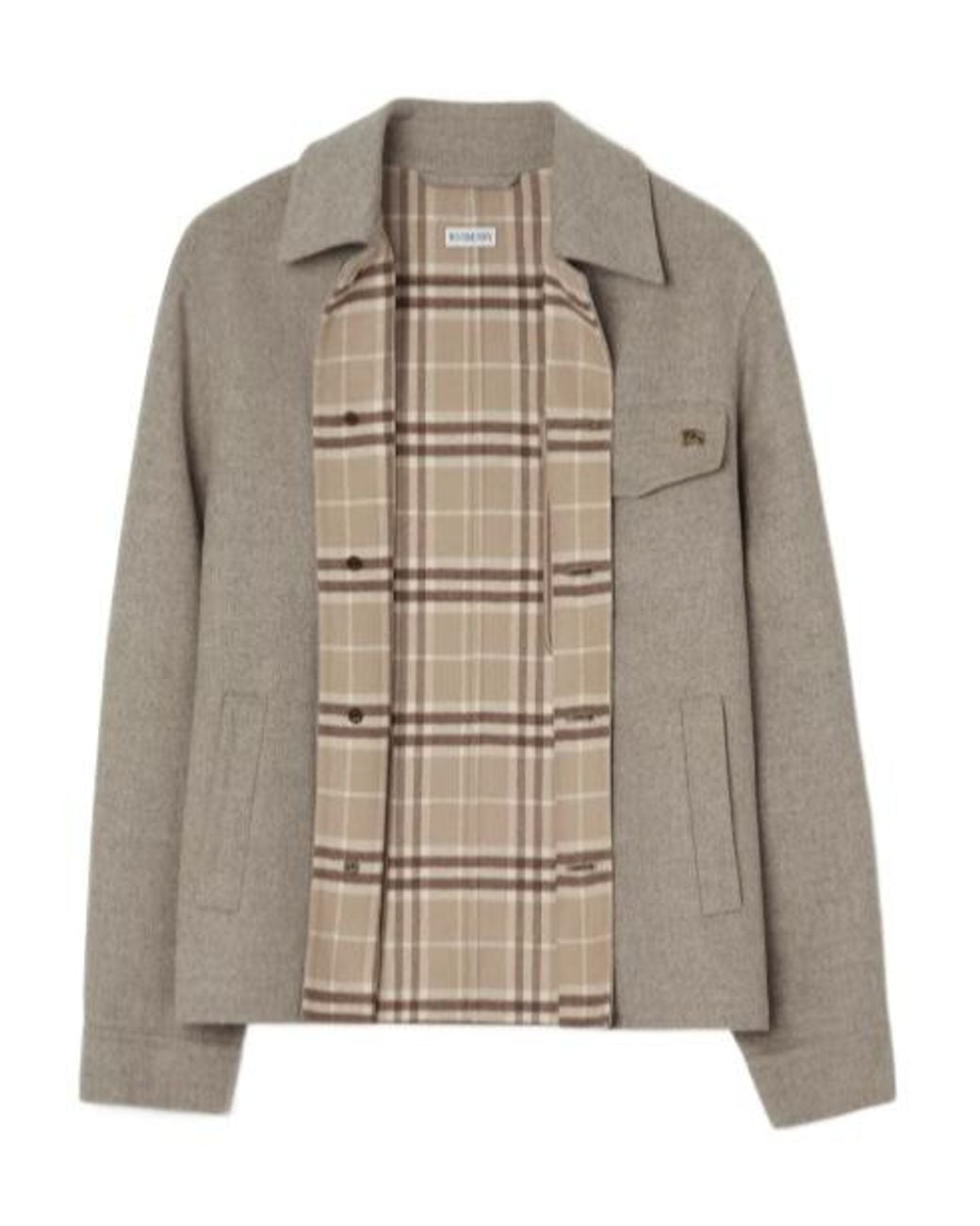 Burberry Brown Wool Thorn Overshirt for men