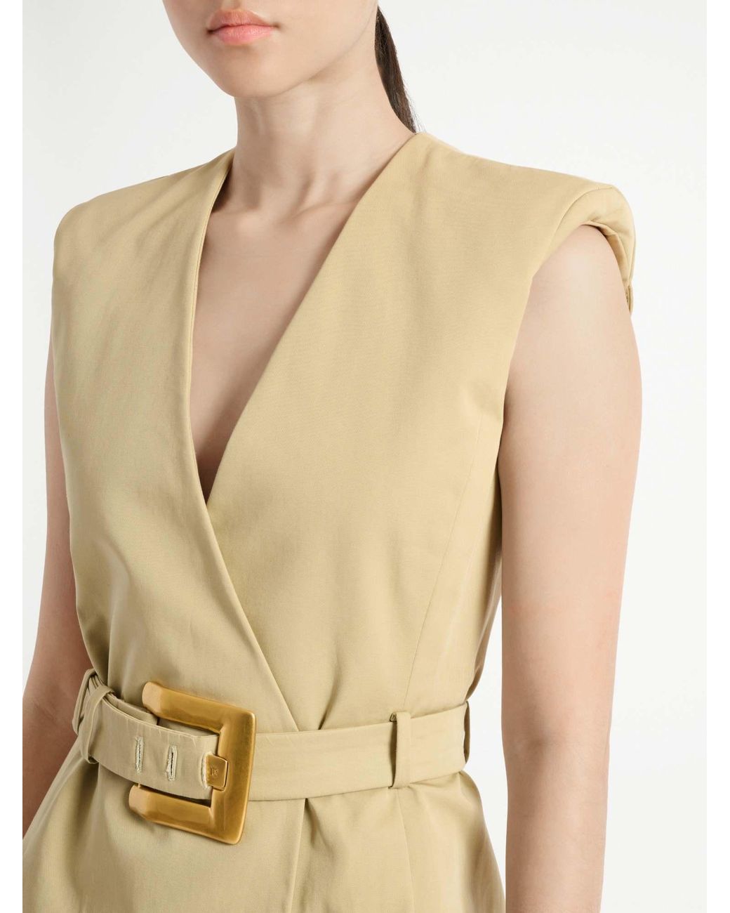 Balmain Metallic Wrap Dresses