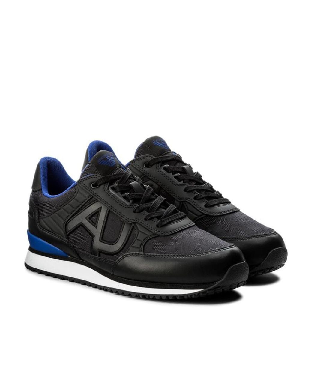 Armani Jeans Blue Laced Sneakers for men